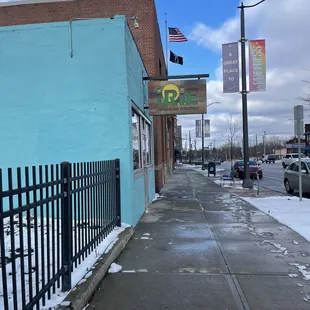 a view of the outside of the restaurant