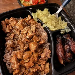 Jerk Irie Chicken Box, Curry Vegetables