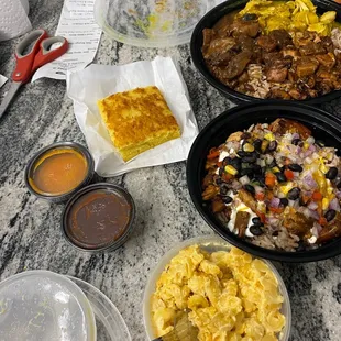 Jerk Chicken bowl,three likkle chicken