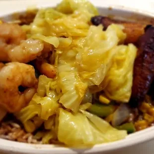 Jeep shrimp bowl - yummy.