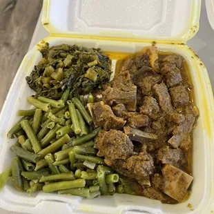 Juicy flavorful curry goat