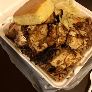 Jerk Chicken Platter.