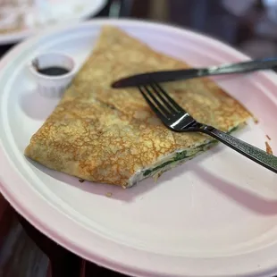 a fork and knife on a plate