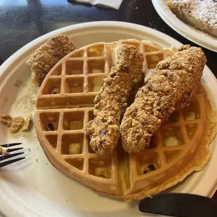 Chicken and waffles