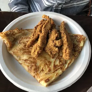 Deluxe Fried Chicken Crepes