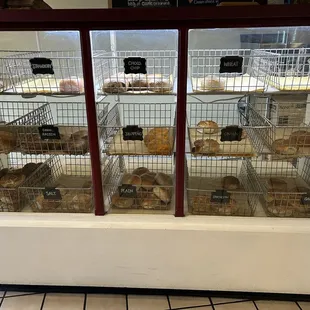 Bagel selection (mid-morning on a Wednesday)