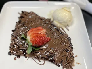 Orange crepes & juices