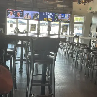 Inside restaurant