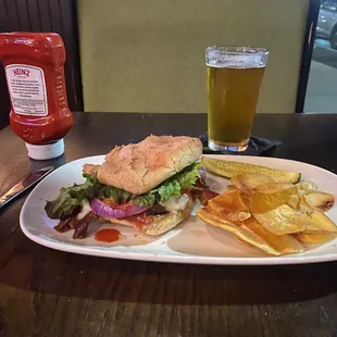 31 burger , second brew Sweetwater 420 upside down ketchup...