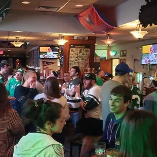 a crowded bar