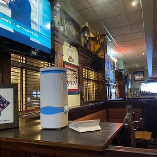 Air filter inside bar
