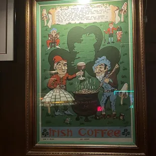This wall poster is part of the bar&apos;s down-home decor