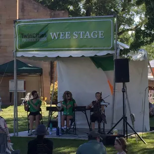 One of the Wee (small) Stages with local performers