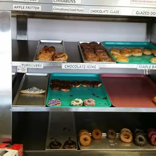 a variety of donuts