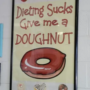 a poster of a doughnut