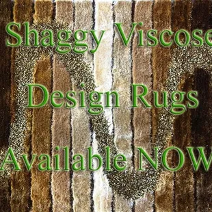 Super plush shaggy viscose design area rug.