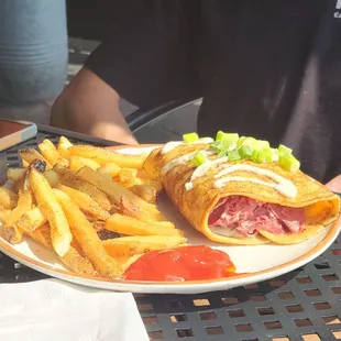 Corned beef boxty