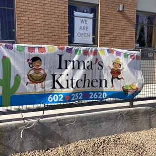 Outside sign to find it