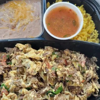 Chorizo and eggs Plate