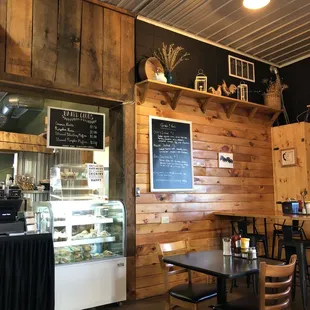 the interior of a restaurant