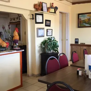 the kitchen and dining area