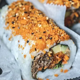 Meat Lover Sushi Roll.