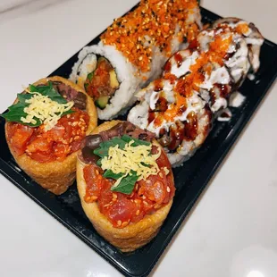 Spicy tuna, Tiger &amp; meat lover