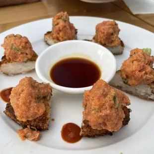 Spicy tuna on crispy rice