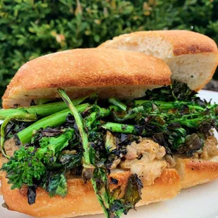 Pork Sandwich with Broccoli Rabe