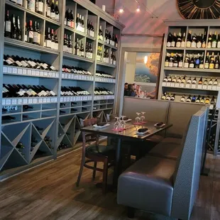 a long table with chairs