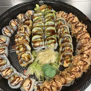 Crazy California Roll ,Sunday Morning Roll ,Spicy Crab Roll,Air Force Roll
