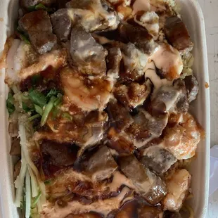 Steak and shrimp hibachi.. go good