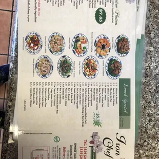 tacos, menu