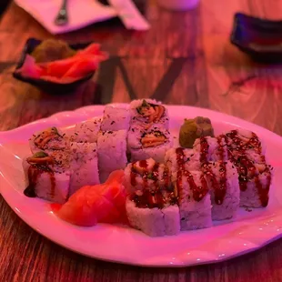 Teriyaki chicken roll Tofu Skin and Avocado Roll