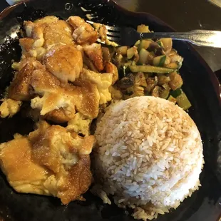 Hibachi Shrimp &amp; Scallops with egg yolk sauce