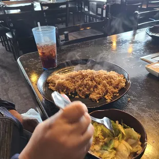 Wive's veggie plate with salad