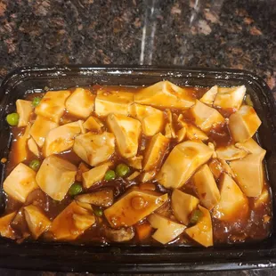 Ma-po tofu szechuan style
