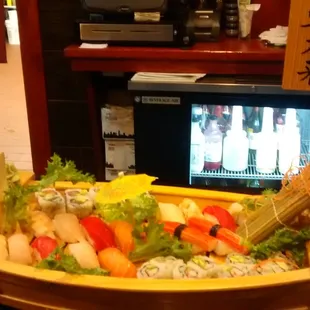 Sushi for two.  Good value and delicious.