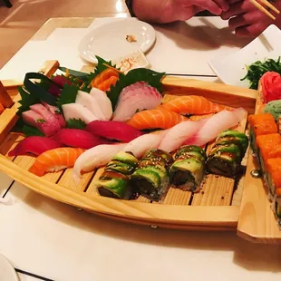 Love boat for two, guaranteed to make you love sushi