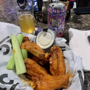 Hot wings.