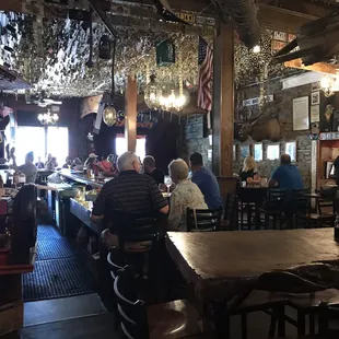 people sitting at a bar