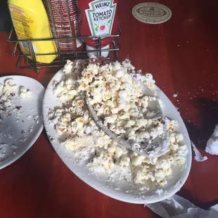 The bacon, Parmesan popcorn is a hot mess