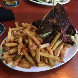 The Reuben was massive and SO delicious