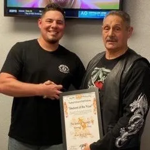 New Student of the Year, Daniel Toscano