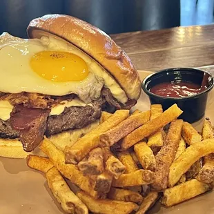 Breakfast burger
