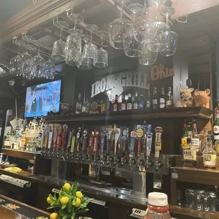 Iron Grill's bar area.