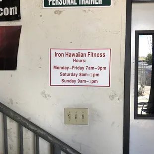 Iron hawaiian fitness Hours *7/26/19 Friday