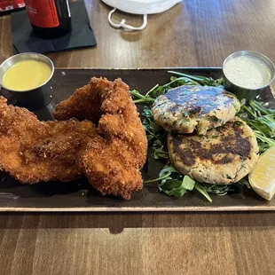 01/17/2023 - 2 for $13 - Pick Two Lunch Special (2 Crispy Chicken Strips &amp; 2 salmon cakes)