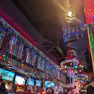 Inside - still decked out for the holidays