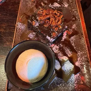 Texas Sheet Cake w/ Vanilla Bean Ice Cream